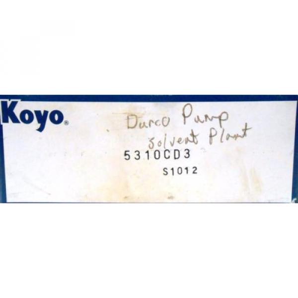 KOYO DOUBLE ROW BALL BEARING 5310CD3, 2&#034; ID, 4 3/4&#034; OD, 1 3/4&#034; WIDTH #2 image