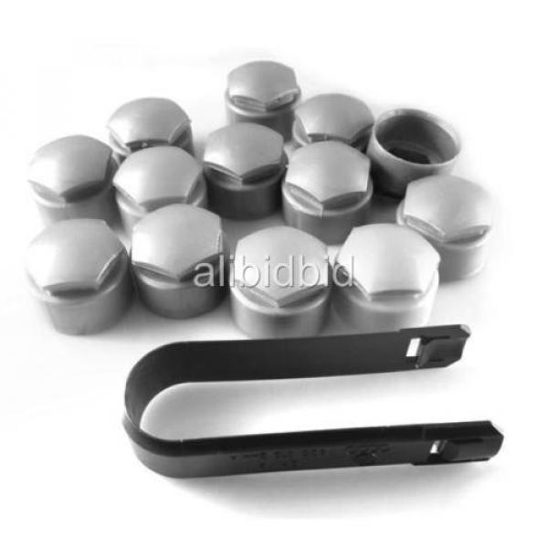 16x Locking Wheel Lug Bolt Center Nut Covers 21mm Caps + Tools For AUDI VW Skoda #3 image