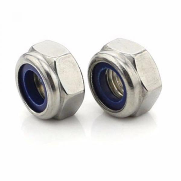 2PCS M6 M8 M10 M12 Nylon Insert Self-Lock Nuts (Nyloc) Hex Lock Nut Fine Thread #1 image