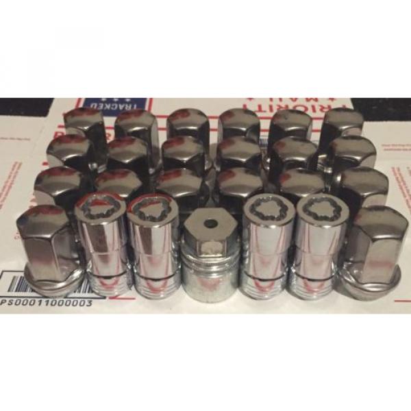 88-16 Silverado Sierra Factory Mcgard Locks &amp; Lug Nuts 14X1.5mm EXPOSED LUGS #2 #2 image