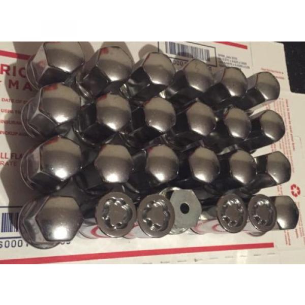 88-16 Silverado Sierra Factory Mcgard Locks &amp; Lug Nuts 14X1.5mm EXPOSED LUGS #2 #3 image