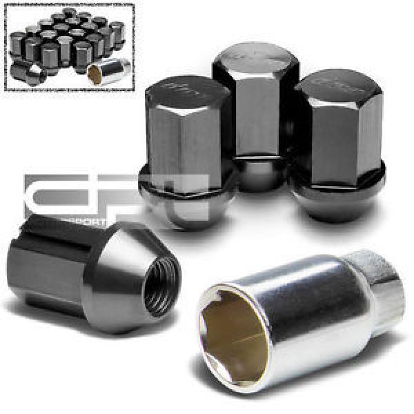 X20 LOCKING LUG RIM/WHEEL LOCK NUTS M12x1.25 BLACK+KEY #1 image