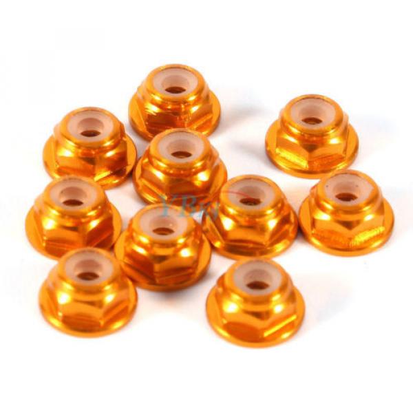 10Pcs M2/M3/M4/M5 Nylon Insert Self-Lock Aluminum Nuts Hex Lock Nut 4 Colors New #2 image