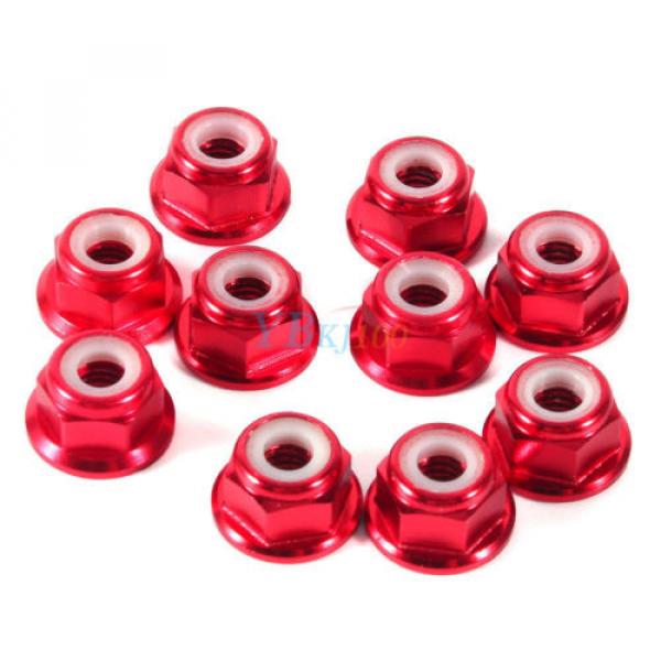 10Pcs M2/M3/M4/M5 Nylon Insert Self-Lock Aluminum Nuts Hex Lock Nut 4 Colors New #5 image