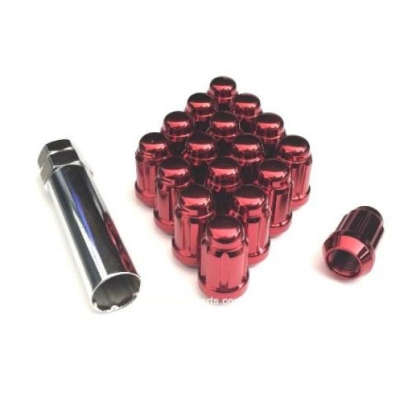 (20) 12x1.5 RED SPLINE TUNER LUG NUTS WHEEL LOCKS MOST HONDA ACURA MAZDA LEXUS #1 image