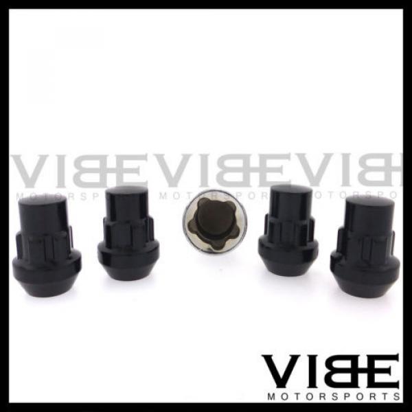 (4) 12X1.25 BLACK ACORN WHEEL LUG NUT LOCKS SET OF 4 #2 image