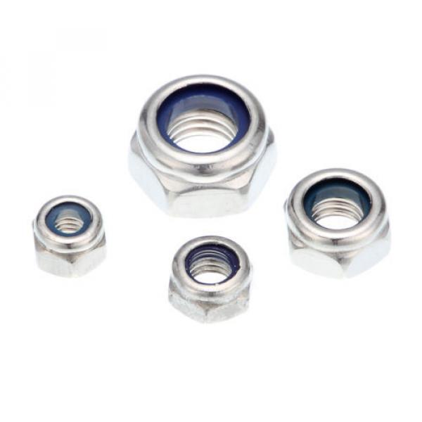 M4 -M18 Choose A2 Marine Grade Stainless Steel Nyloc/Nylon Insert Locking Nuts #2 image