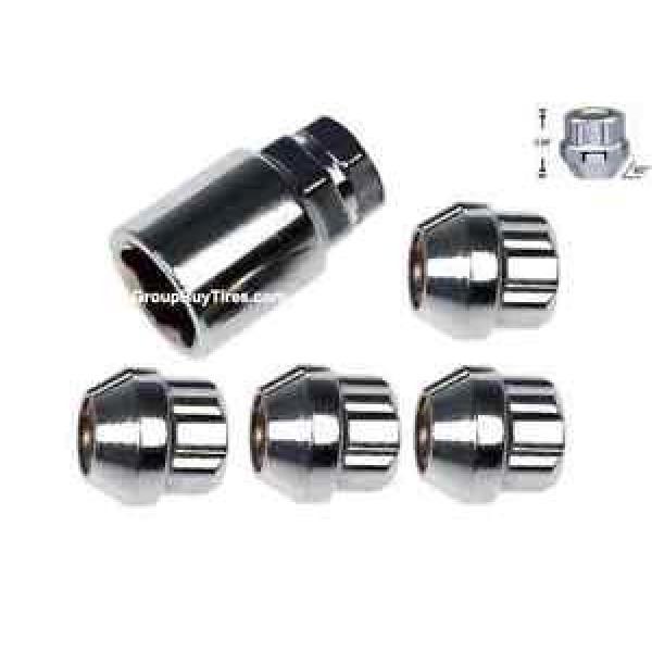 Wheel Locks 14x1.5 Open End Bulge Acorn Locking Nuts #1 image