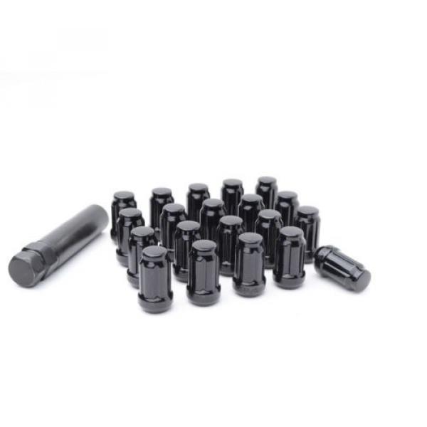 20pc Black Spline Locking lug nuts with key Fits Subaru Nissan Infiniti 12x1.25 #3 image