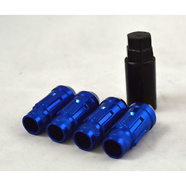 NNR PERFORMANCE LUG NUT LOCK SET STEEL BLUE WITH KEY FOR HONDA/ACURA 12X1.5 #1 image