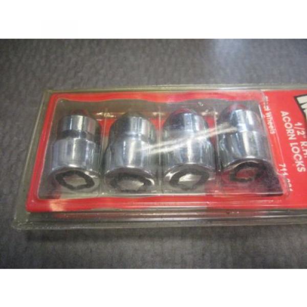 DORMAN 711-221 CARQUEST 82546 CHROME LOCKING LUG NUT SET WITH KEY 1/2 X 20 RH #1 image