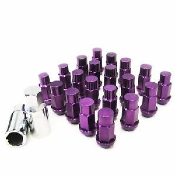 M12X1.25mm Aluminum Wheel Lug Nuts 20Pcs w/ Lock Impreza WRX STI BRZ Forester #1 image