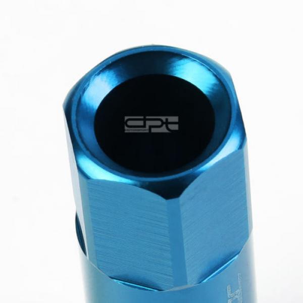 20PCS M12 X 1.5 EXTENDED ALUMINUM LOCKING LUG WHEEL ACORN TUNER LOCK NUTS CYAN #3 image