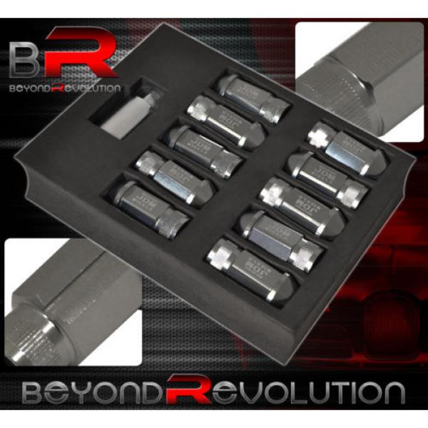 For Honda M12X1.5 Locking Lug Nuts Thread Pitch Drag Performance Rims Gunmetal #2 image