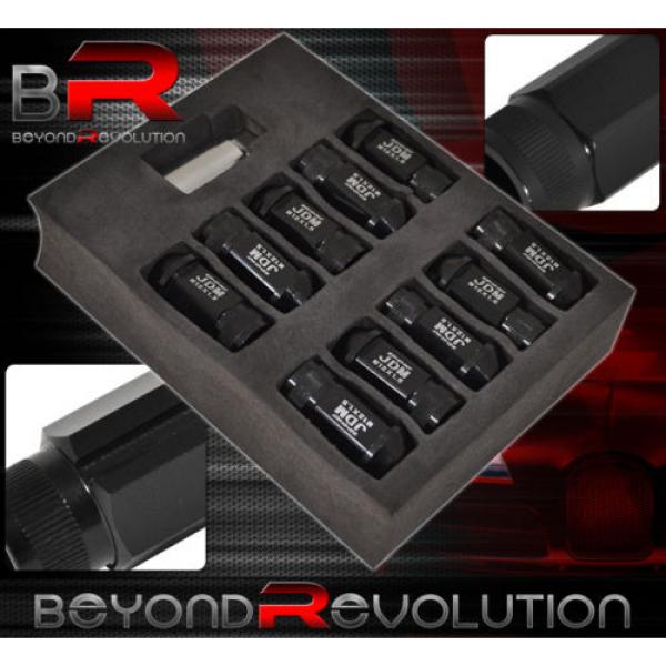 For Toyota M12X1.5 Locking Lug Nuts Wheels Extended Aluminum 20 Pieces Set Black #2 image