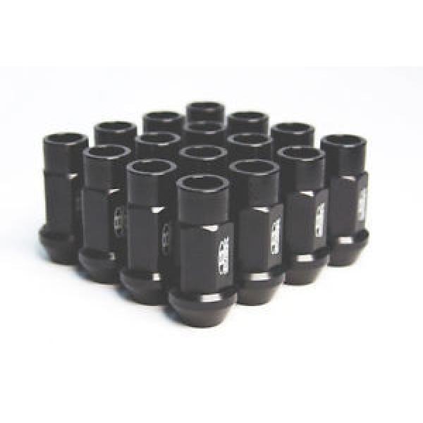 NRG 100 SERIES OPEN ENDED LUG NUTS MATTE BLACK 12X1.5MM 17PCS SET W/ LOCK FOR HO #1 image