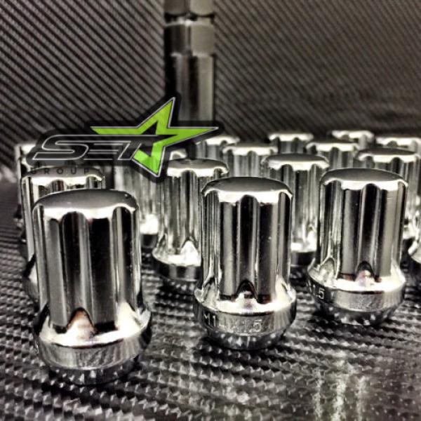 20 CHROME SPLINE LUG NUTS 14X1.5 | CHEVY CAMARO | CADILLAC CTS | CTS-V #3 image