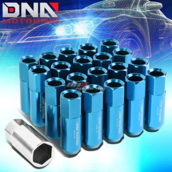 20 PCS T-6061 ALUMINUM LIGHT BLUE M12X1.5 EXTENDED WHEEL/RIM LUG NUTS KEY KIT #1 image