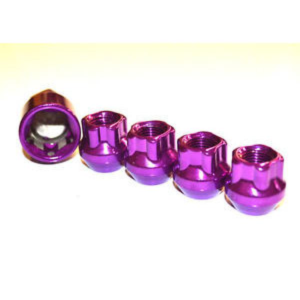 NNR OPEN ENDED SPLINE LUG NUT WHEEL LOCK SET PURPLE 12X1.25 #1 image