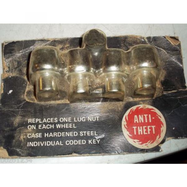 NEW SET OF ANTI THEFT LUG NUT WHEEL LOCK SET HARDENED STEEL IND CODED KEY #1 image