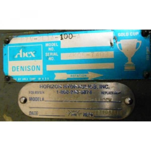 ABEX, DENISON HYDRAULIC , P7V2L1A100A, 5000 PSI, 3000 RPM, 56.5 GPM Pump #2 image