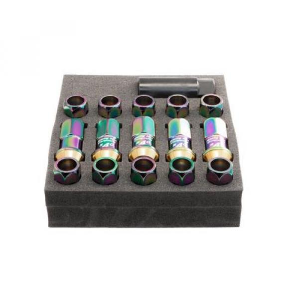 Lug Nuts &#034;Project Kics&#034; R40 12X1.50 (Neo chrome) w/o locks (20 piece set) #1 image