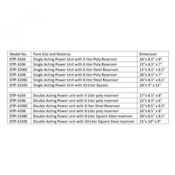 3208C Dump Trailer Hydraulic Power Unit,12V Single Acting,8L Metal Tank, OEM Pump #3 image