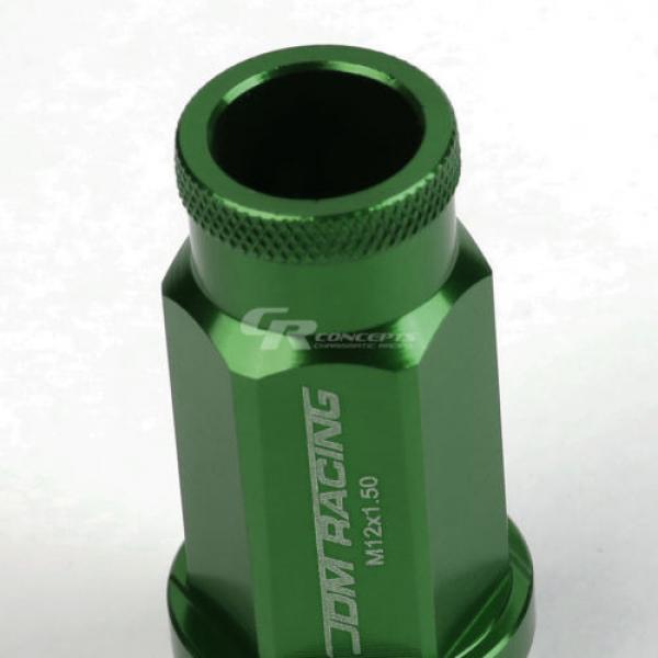 FOR DTS/STS/DEVILLE/CTS 20X RIM ACORN TUNER ALUMINUM WHEEL LUG NUTS+LOCK GREEN #3 image