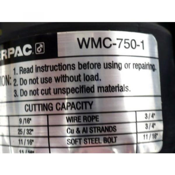 New ENERPAC WMC750 SelfContained Hydraulic Cutter, 10, 000 psi Free Shipping Pump #5 image