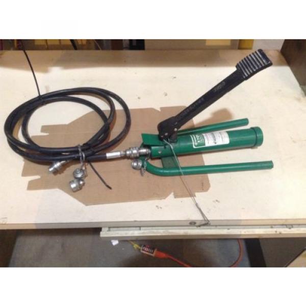 Greenlee 1725 Hydraulic Foot With 10&#039; Hydraulic Hose Pump #1 image