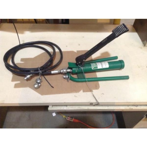 Greenlee 1725 Hydraulic Foot With 10&#039; Hydraulic Hose Pump #2 image