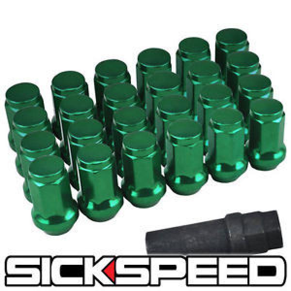 24 GREEN STEEL LOCKING HEPTAGON SECURITY LUG NUTS LUGS WHEELS/RIMS 12X1.5 L18 #1 image