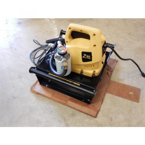 ENERPAC ZU4220KBF HYDRAULIC 3 WAY, 2 POSITION 115V W/ PENDANT &amp; LCD  Pump #2 image