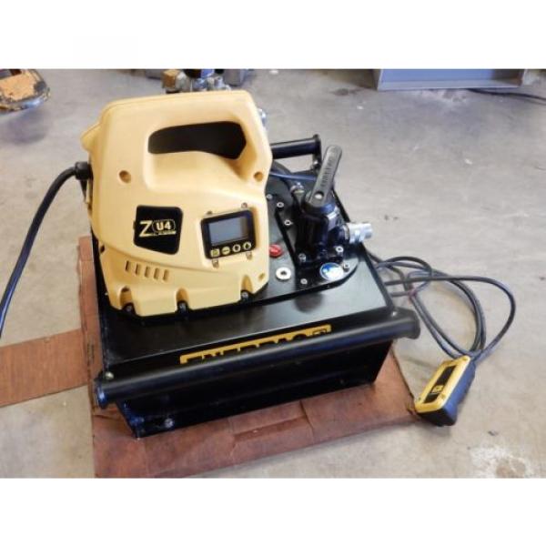 ENERPAC ZU4220KBF HYDRAULIC 3 WAY, 2 POSITION 115V W/ PENDANT &amp; LCD  Pump #4 image