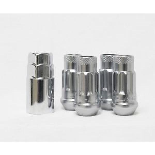 MONSTER LUG NUT LOCK 4 PIECE SET 1/2&#034;x20 STEEL CHROME #1 image