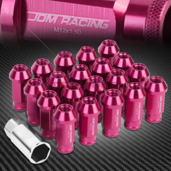 FOR IS250 IS350 GS460 20 PCS M12 X 1.5 ALUMINUM 50MM LUG NUT+ADAPTER KEY PINK #1 image