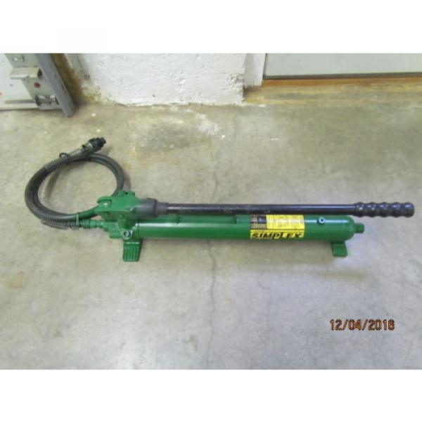 Simplex P42 Hydraulic Hand with 6&#039; hose and Coupler Pump #2 image