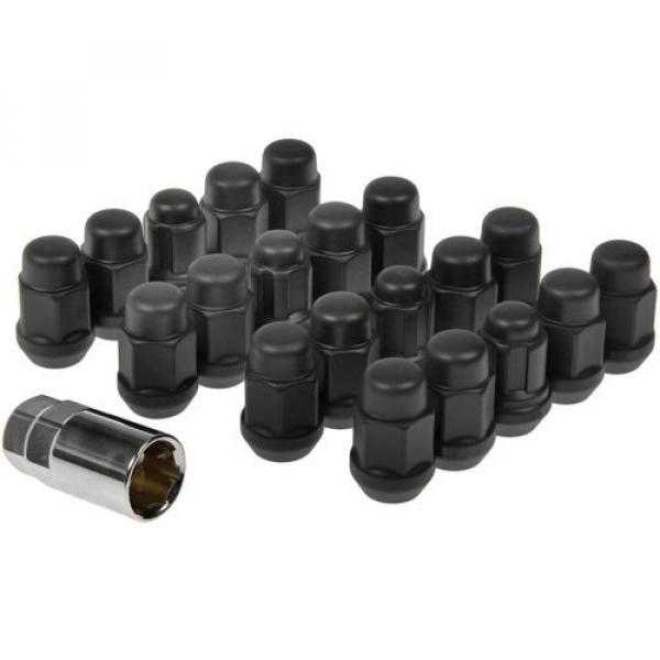 Dorman 711-335C Pack of 16 Matte Black Wheel Nuts and 4 Lock Nuts with Key #3 image