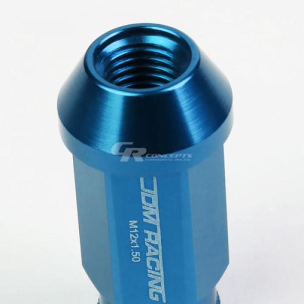 FOR DTS/STS/DEVILLE/CTS 20X ACORN TUNER ALUMINUM WHEEL LUG NUTS+LOCK LIGHT BLUE #4 image