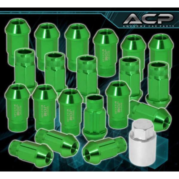 FOR SUZUKI M12x1.25MM LOCKING LUG NUTS 20PC VIP ALUMINUM ANODIZED GREEN #1 image