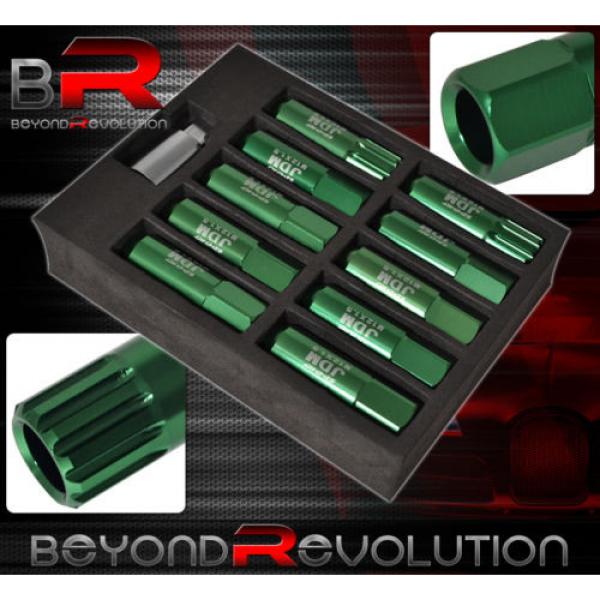 FOR LANDROVER M12x1.5 LOCK LUG NUTS EURO DTM WHEELS RIMS THREAD 20PCS UNIT GREEN #2 image