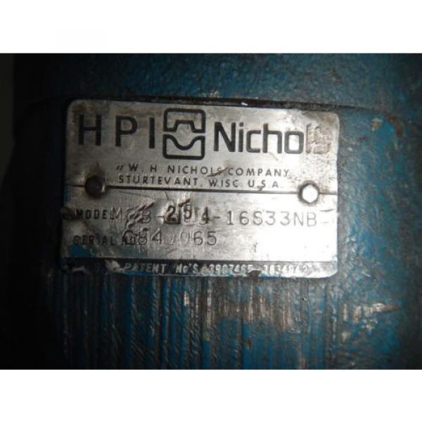 HPI Nichols M3B254I6S33NB Hydraulic Motor Pump #2 image