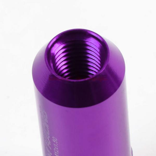 FOR CORVETTE MALIBU IMPALA 20 PCS M12 X 1.5 60MM LUG NUT+ADAPTER KEY PURPLE #4 image