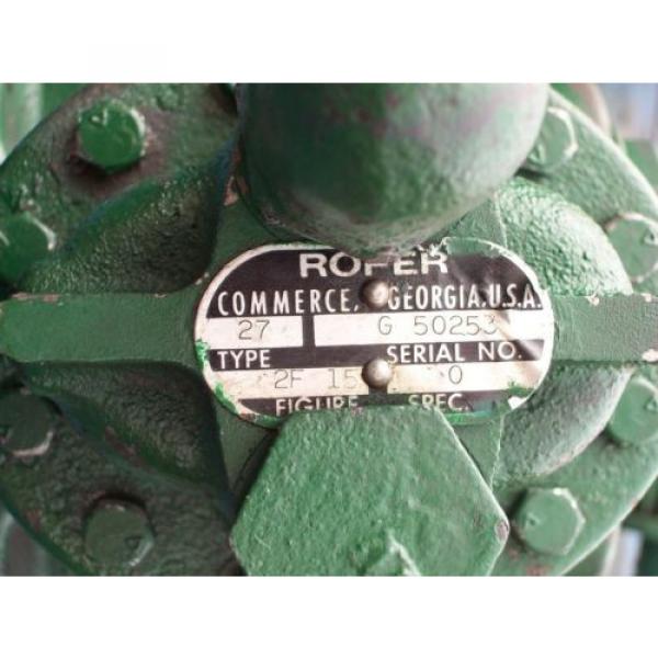 ROPER HYDRAULICS TYPE 27 2F15 , 2F 15 Pump #2 image