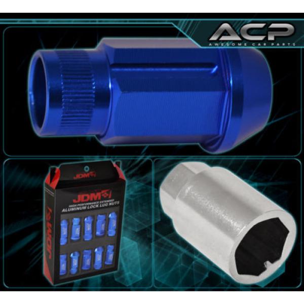 Universal 12X1.5Mm Locking Lug Nuts 20 Pieces Autox Tuner Wheel Package Jdm Blue #3 image