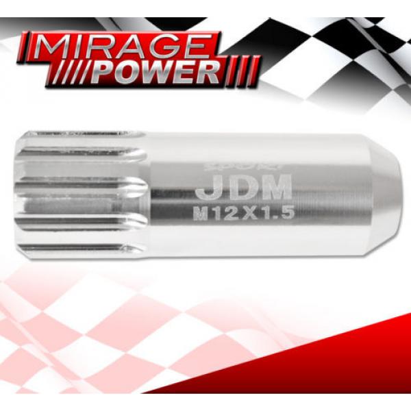 FOR MITSUBISHI 12x1.5 LOCK LUG NUTS DRIFTING HEAVY DUTY ALUMINUM 20PC SET SILVER #4 image