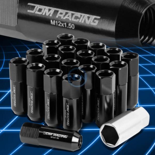 20pcs M12x1.5 Anodized 60mm Tuner Wheel Rim Acorn Lug Nuts Deville/CTS Black #1 image