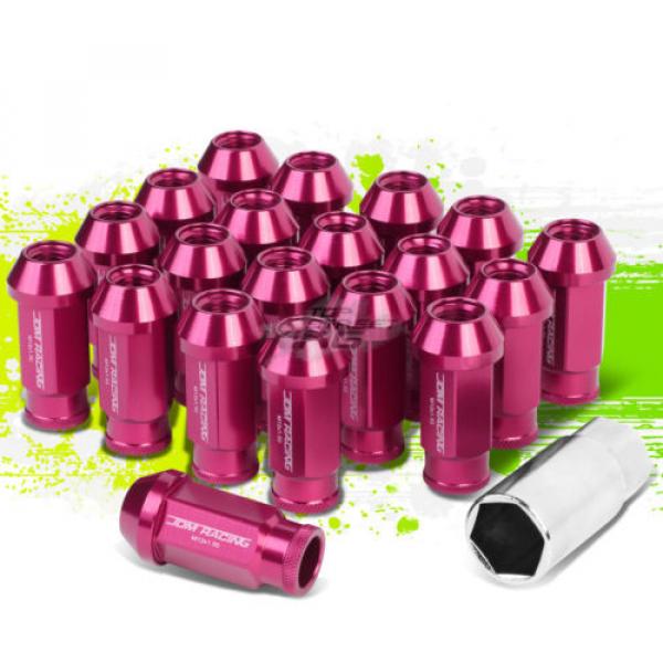 20PC M12 X 1.5 OPEN END ALUMINUM LUG NUT/WHEEL RIM LOCK+ADAPTER KEY PINK #1 image