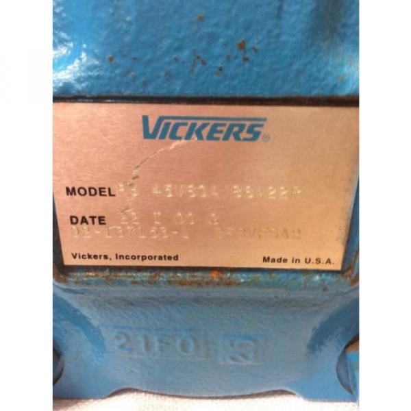 VICKERS HYDRAULIC F3 45V60A 86A22R 1 1/2&#034; Shaft X 2 3/4&#034; Pump #2 image