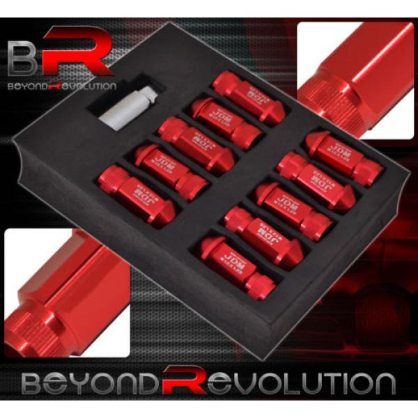 FOR CHEVY M12x1.25 LOCKING LUG NUTS DRIFTING HEAVY DUTY ALUMINUM 20PC SET RED #2 image